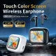 LX 10 Earbuds With ANC+ENC Call Noise Reduction Touch Color Screen Wireless Earphone