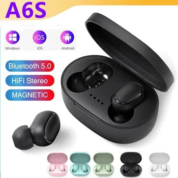 Original A6S TWS Wireless Bluetooth Headset with Mic Air Pro Earbuds for Xiaomi Noice Cancelling Earphone Bluetooth Headphones