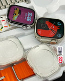 I50 Suit Max Watche 11 in 1 ( 2 Smartwatches + 7 Straps + 2 Silicone Case )